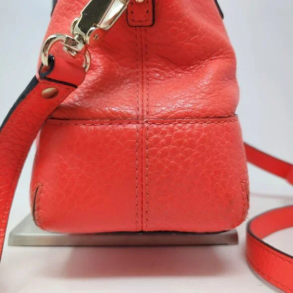 Kate Spade Orange Purse Bag Top Handle Crossbody Satchel - Picture 9 of 16